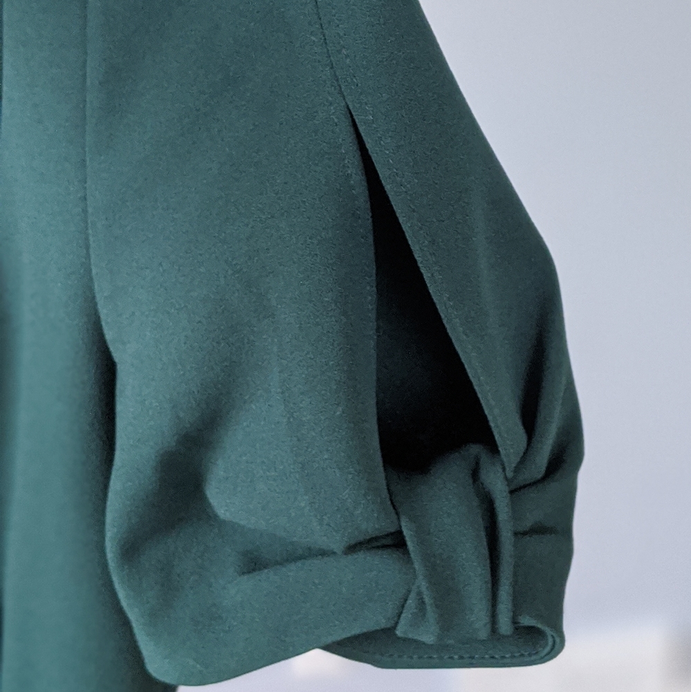 Calvin Klein Hunter Green Tulip Midi Dress